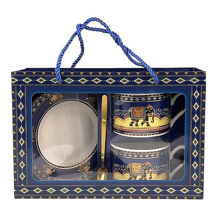 Set 2 cani cu lingurita si farfurie - elefant 1774h [1]