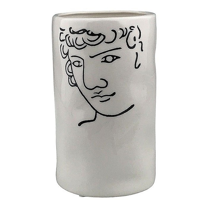 Vaza cu om desenat 20.5cm 1687h [1]
