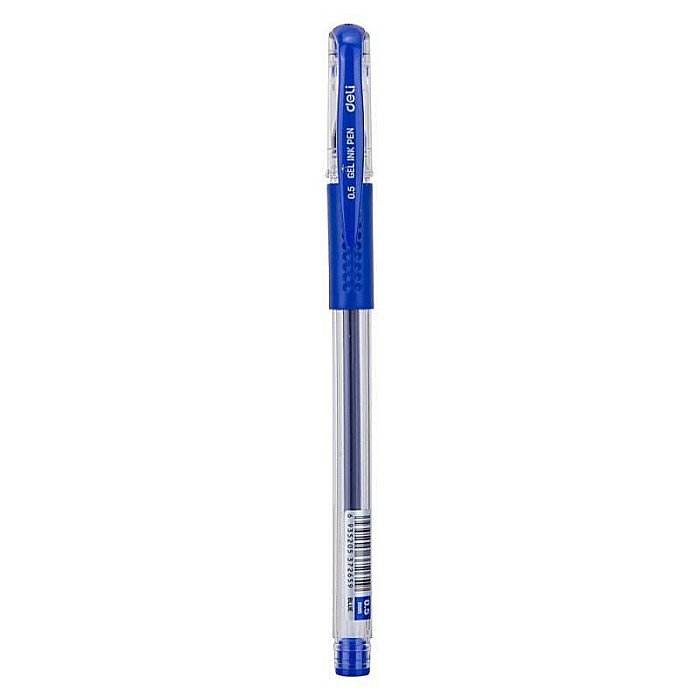 Pix cu gel si grip 0.5 mm albastru Deli [1]
