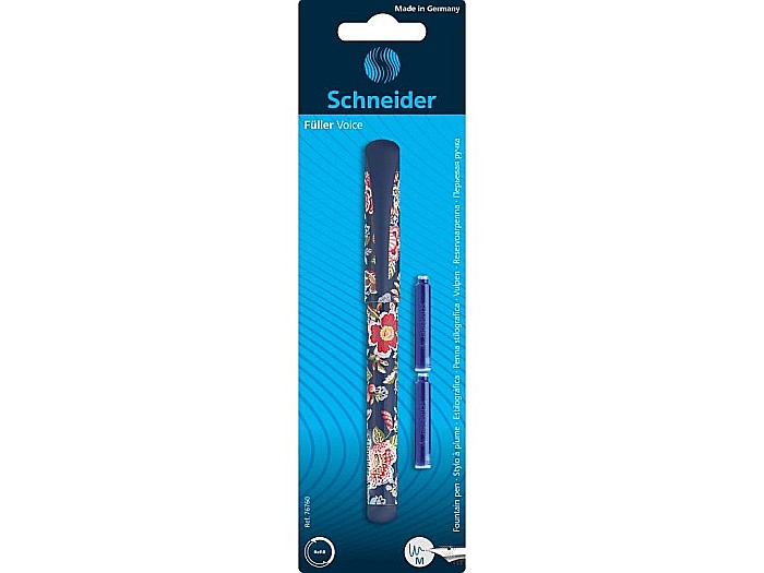 Stilou Schneider Voice cu 2 rezerve penita M corp bleumarin [1]
