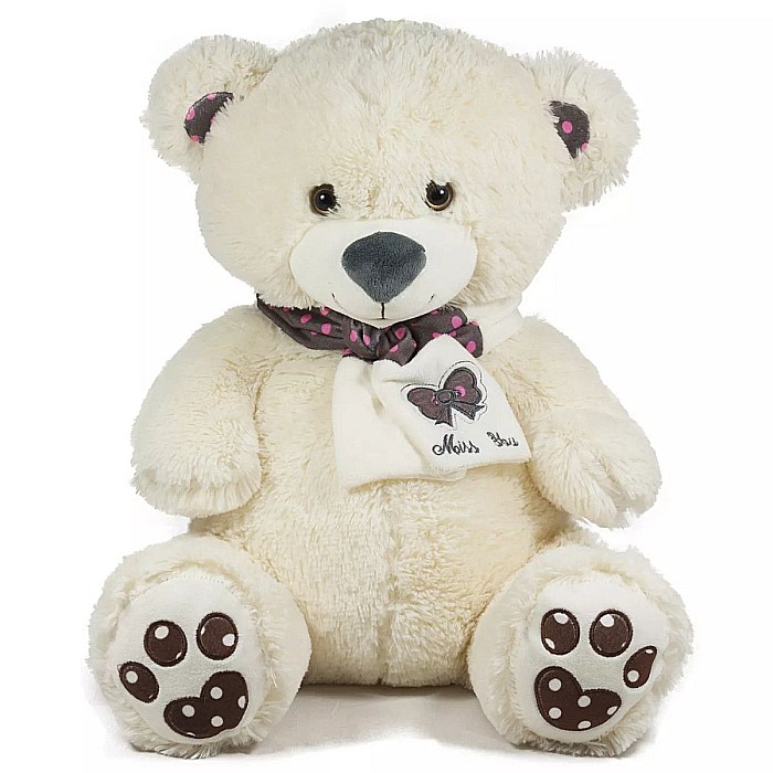 Ursulet esarfa alba 45cm 040122-1 [1]