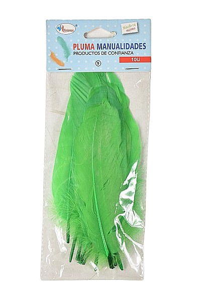 Accesorii craft pene verzi 10/set 15-20cm pm105322 [1]