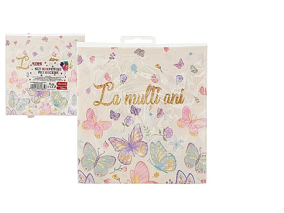 Set servetele party fluturi 33x33cm 10buc 082585 [1]