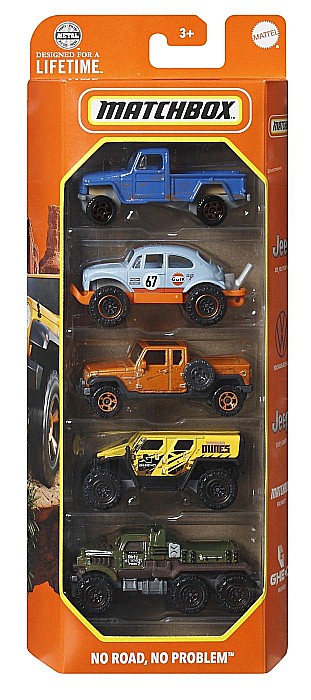 Matchbox set 5 mas met mbx no road no problem mtc1817_hvt81 [1]