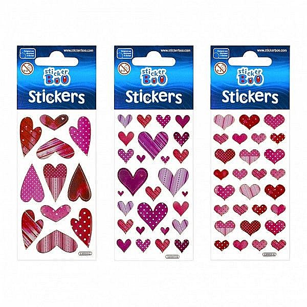Accesorii creatie sticker inimi rosu/roz a1762 [1]