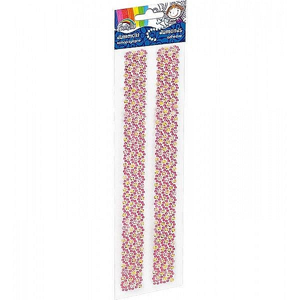 Accesorii creatie diamante autoadezive 2 dantele roz a1237 [1]