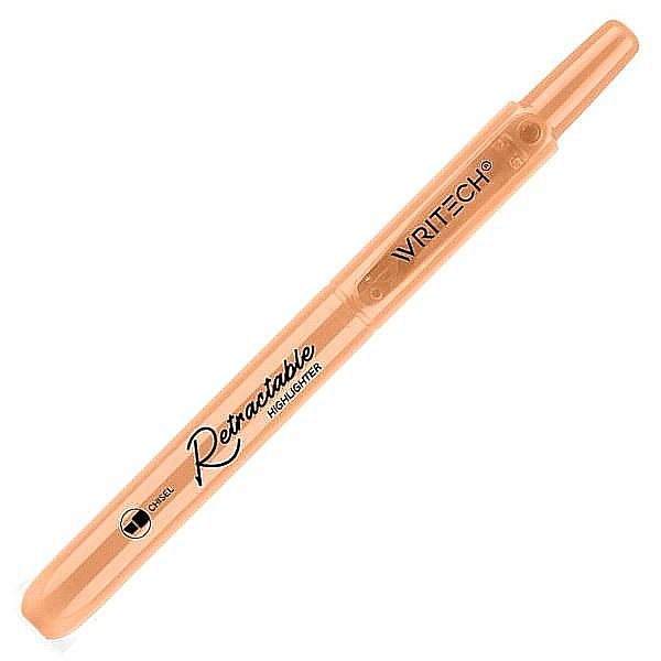 Textmarker retractabil writech pastel-mandarina w-805s [1]