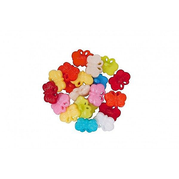 Acc creatie cnx nasturi fluture 10mm div cul 10/set a648 [1]