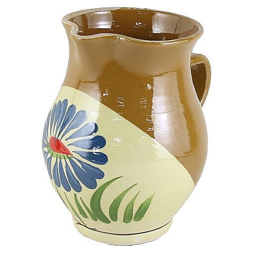 Cana pentru vin din ceramica 1 l cu flori [1]