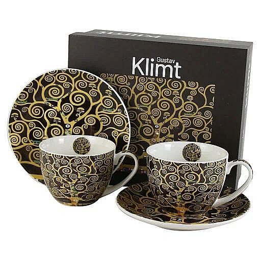 Set 2 cesti cu farfurii din portelan 270 ml tree of life [1]