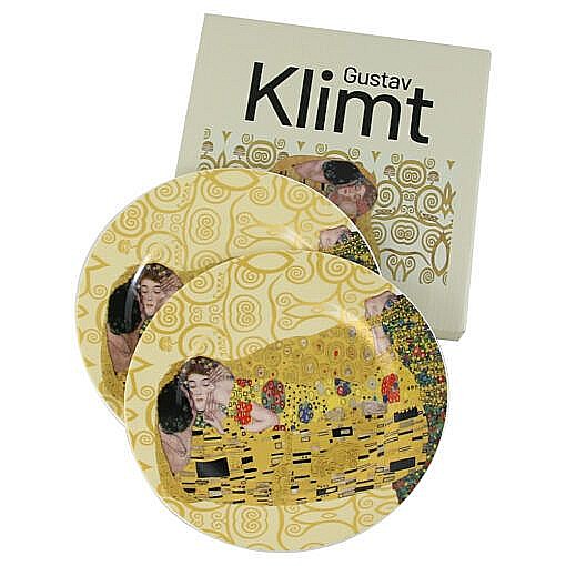 Set 2 farfurii desert 19 cm the kiss Gustav Klimt [1]
