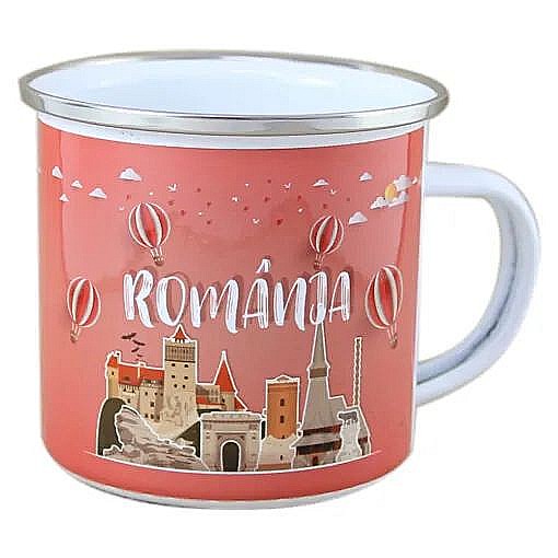 Cana metalica emailata 240 ml Romania baloane cu aer [1]