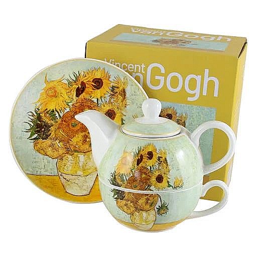 Set ceainic ceasca farfurioara infuzor 350/240ml sunflower [1]