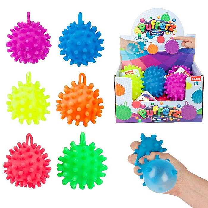 Jucarie pufferz minge cu tepi 9cm 35183z [1]