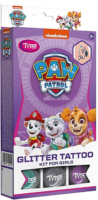 Set tatuaje cu sclipici. Paw Patrol: Fete [1]