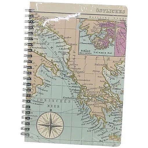 Agenda cu spirala harta lumii 15x21cm 388119 [1]