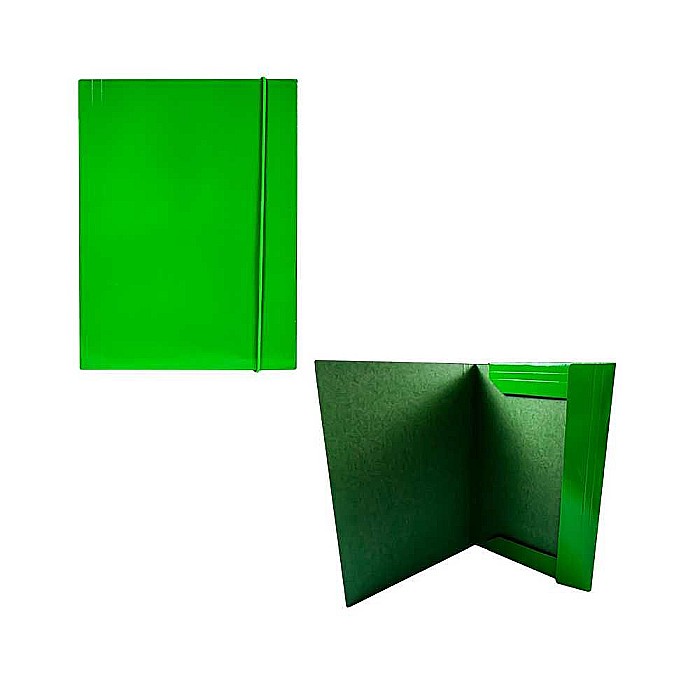 Mapa A4 cu elastic, carton 600 g/mp, verde OF369 [1]
