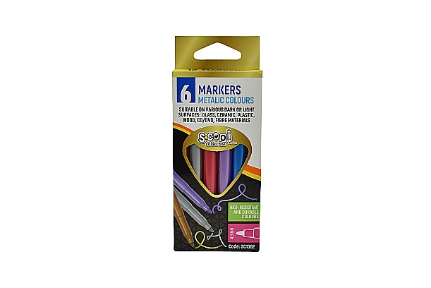 Carioca Culori Metalice 6Buc/Set SC1382 [1]