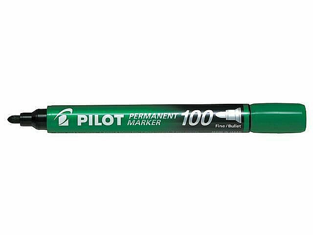 Marker permanent 100 vf rot verde pilot psca-100-g [1]