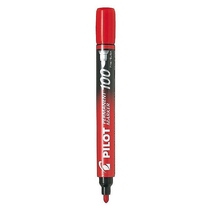 Marker permanent 100 vf rotund rosu pilot psca-100-r [1]