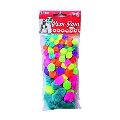 Accesorii craft ad090 pom pom neon daco [1]