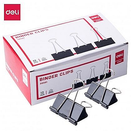 Clips hartie 51mm 12 buc/cut. Carton deli dle38561 [1]