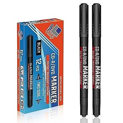 Marker cd/dvd 2 capete negru of100 [1]
