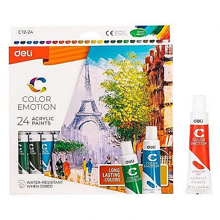 Culori acrilice 24 culori 12ml deli dlec1224 [1]