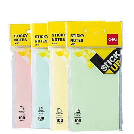 Notes adeziv 76*126mm div.Cul.Pastel polybag deli dlea01502 [1]