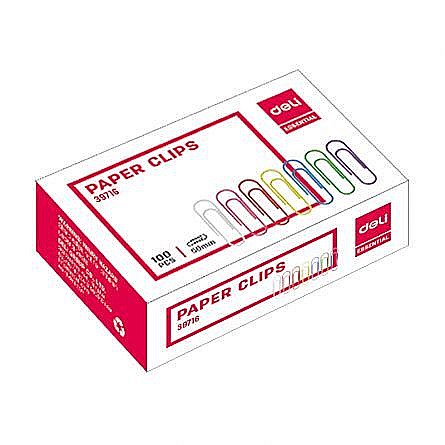 Agrafe metal 33mm color 100 buc/cut deli dle39716 [1]