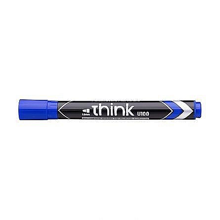 Marker permanent albastru vf rotund 1.5mm deli dleu10030 [1]
