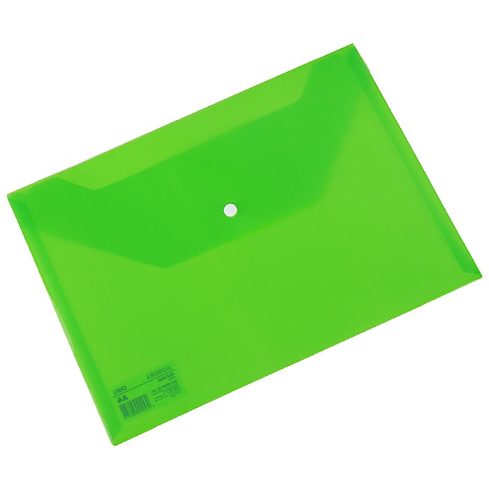 Mapa plastic cu buton a4 verde deli dlef10452 [1]
