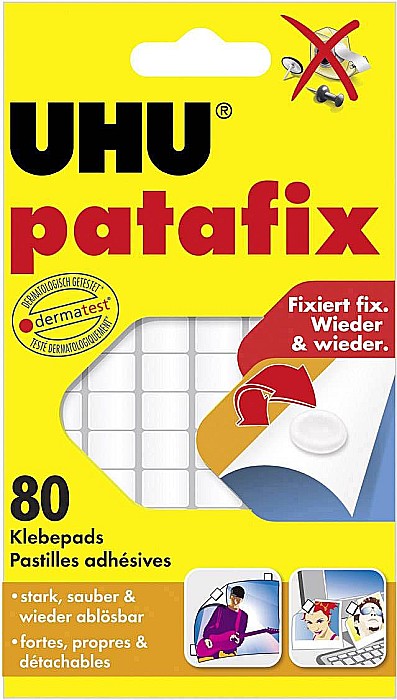 Tablete de adeziv 80 buc pata fix uhu uh771040 [1]