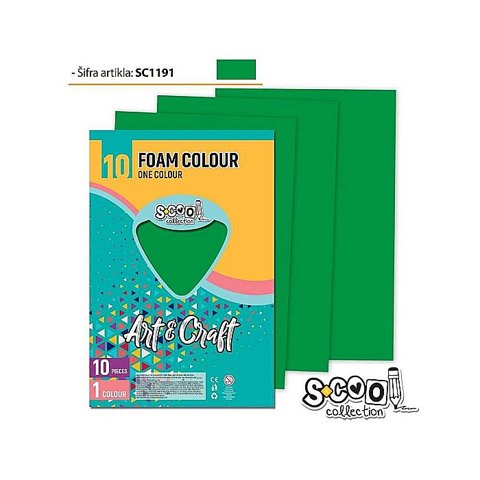 Hartie buretata verde 20x30cm sc1191 / coala [1]