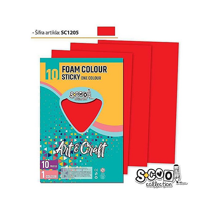 Hartie buretata rosie 20x30 cm 1 coala S-Cool [1]