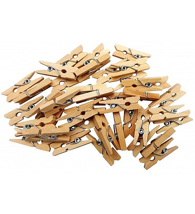 Accesorii creatie  carlig lemn 2.5cm 40buc - Colorarte a1146 [1]