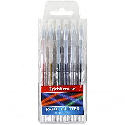 Pix cu gel Erich Krause R-301 glitter 6 buc /set [1]