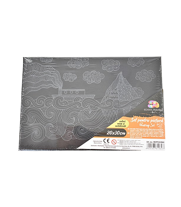 Panza predesenata pe sasiu neagra 20*30cm mare mcpp203n60 [1]