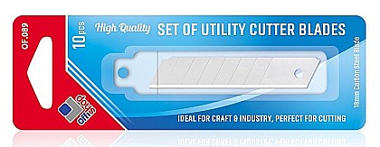 Set 10 lame rezerva cutter 18mm of089 [1]