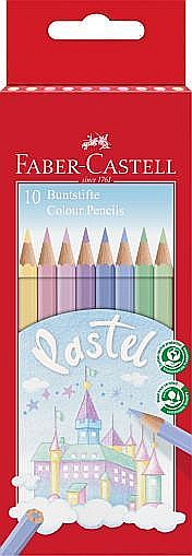 Creioane Colorate pastel 10 culori Faber-Castell [1]