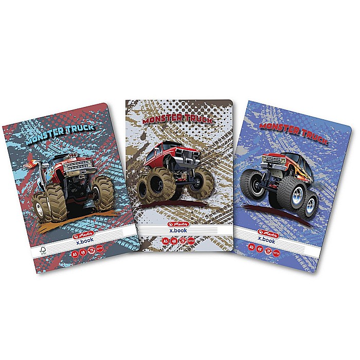 Caiet A5 48 file dictando Monster Truck Herlitz [1]