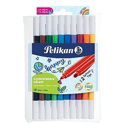 Carioca 10 culori Colorella Duo C407 Pelikan [1]