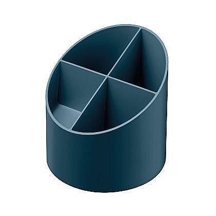 Suport rotund instr de scris 4 comp albastru petrol 50034031 [1]