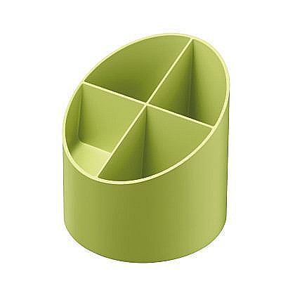 Suport rotund instr de scris 4 comp verde greenline 50034055 [1]
