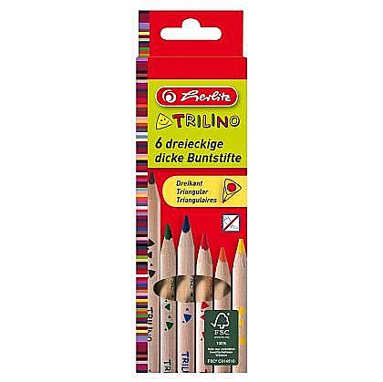 Creioane Color Trilino Set 6 culori Herlitz [1]