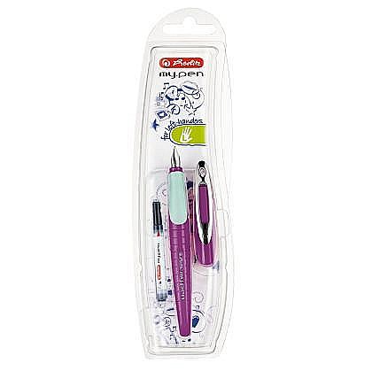 Stilou Herlitz my.pen penita L pentru stangaci lila menta [1]