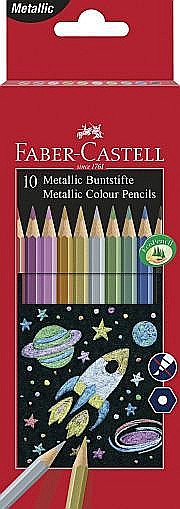 Creioane Colorate Metalizate, 10 Culori, FC201583 [1]