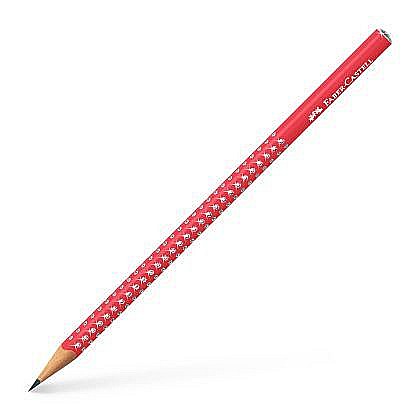 Creion grafit b grip sparkle candy cane red [1]