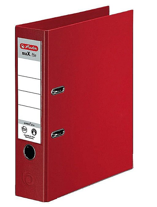 Biblioraft A4, 8cm, PP, culoare rosu, HZ5480306 [1]
