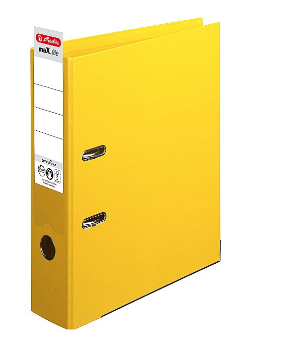 Biblioraft A4, 8cm, PP, culoare galben, HZ5481304 [1]